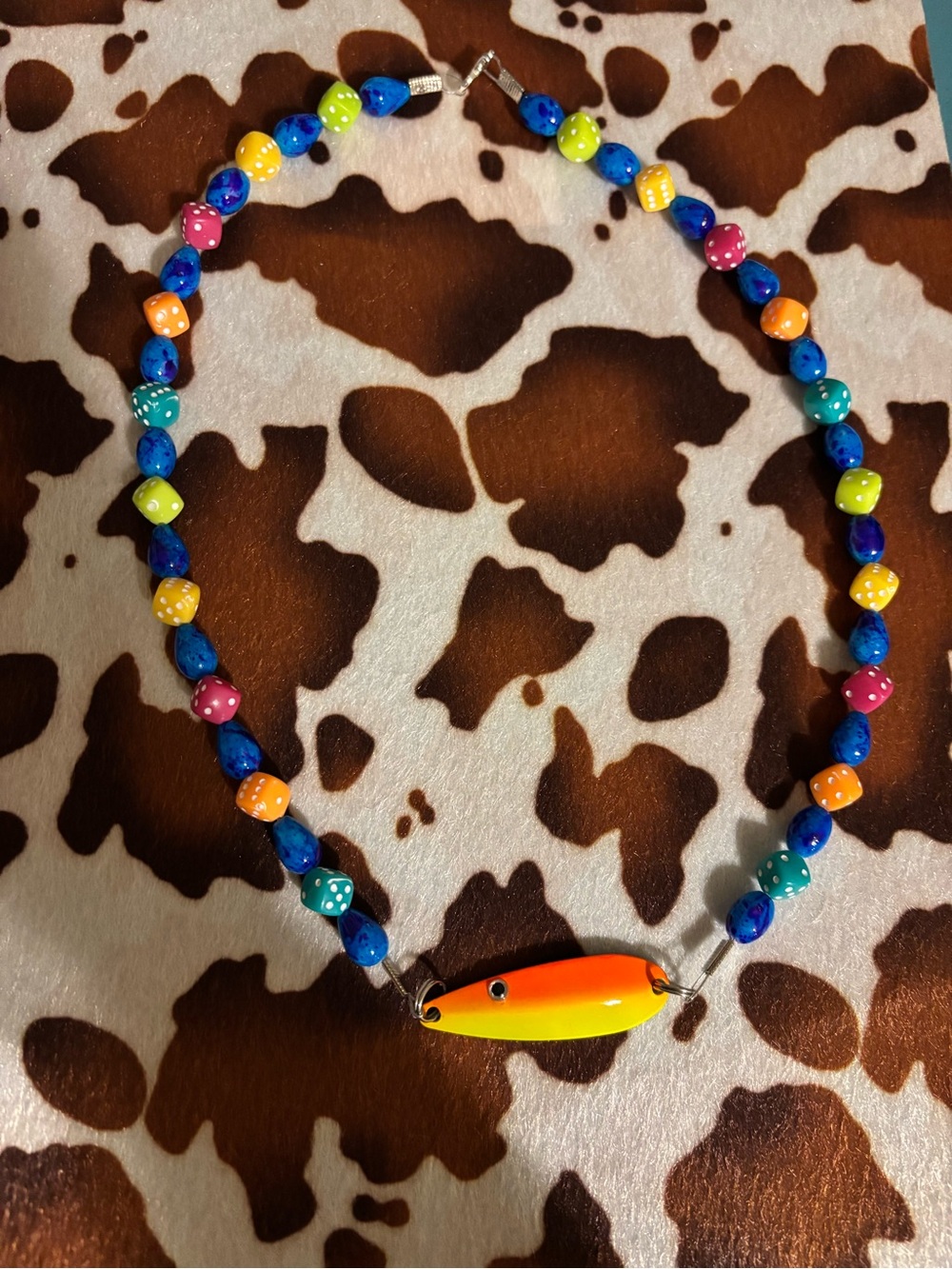 Dopamine Fishing Lure Necklace